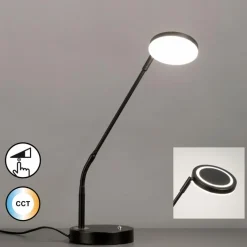 Fischer & Honsel Tischlampen-LED-Tischleuchte Sorento Schwarz