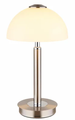 Globo Tischlampen-LED-Tischleuchte Uldin Silber