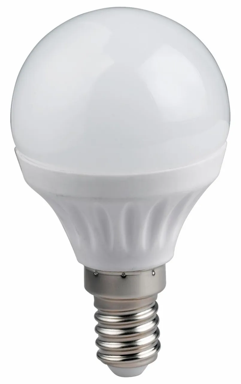 Trio E14-LED-Tropfenform E14/5 Watt/Energie F Weiß