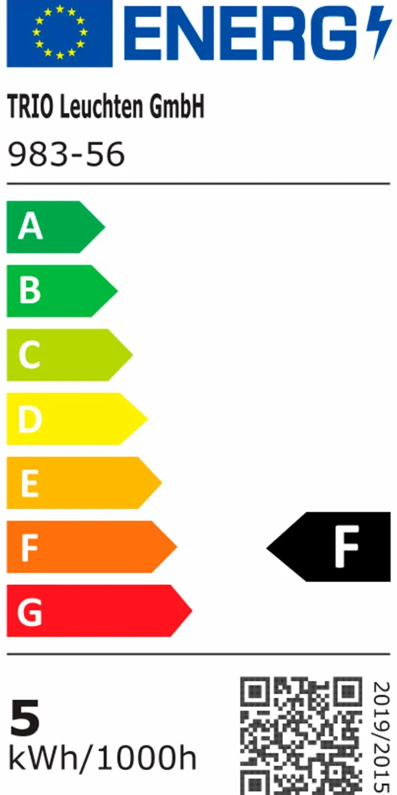 Trio E14-LED-Tropfenform E14/5 Watt/Energie F Weiß
