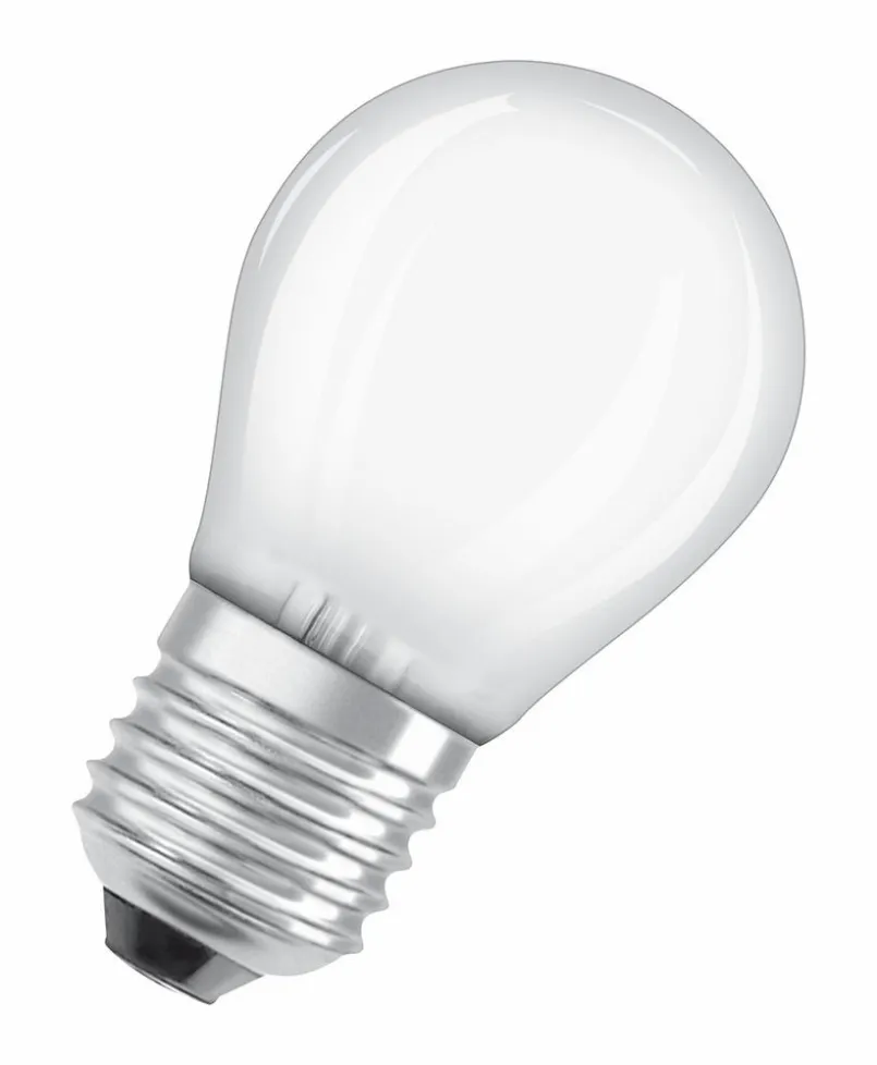 E27|Osram LED-Tropfenform E27/4 Watt/Energie E Weiß