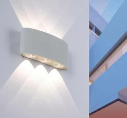 Außenwandleuchten|Außenwandleuchten|Paul Neuhaus LED-Wandleuchte Carlo Silber