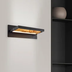 Brilliant Wandleuchten-LED-Wandleuchte Chaumont Schwarz
