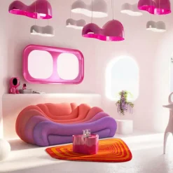 Wandleuchten|KARE X KARIM RASHID LED-Wandleuchte Cloud Beam Pink