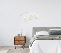 Reality Leuchten Wandleuchten-LED-Wandleuchte Cloudy Weiß