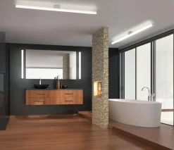 Spiegelleuchten|Wandleuchten|Helestra LED-Wandleuchte Loom Chrom