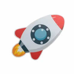 LED-Wandleuchte Rakete<ELOBRA kids Hot