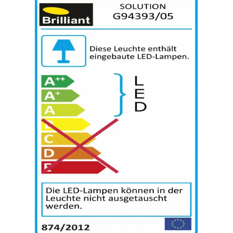 Brilliant Wandleuchten-LED-Wandleuchte Solution Weiß