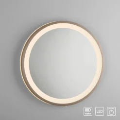 Paul Neuhaus Wandspiegel-LED-Wandspiegel Vidro Bronze