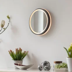 Wandspiegel|Paul Neuhaus LED-Wandspiegel Vidro Grau