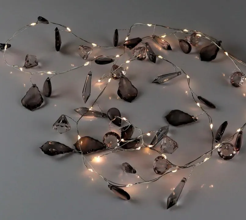 Lichterketten|DesignLive Lichterkette Klunker Grau