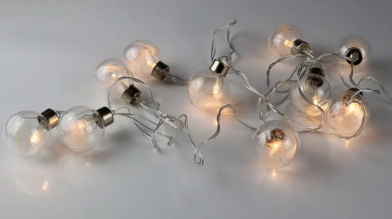 Lichterketten|DesignLive Lichterkette Kugel Silber