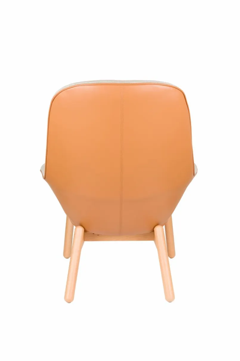 Zuiver Sessel-Longchair Duke Orange