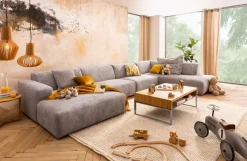 CASEDO Sofas & Couches-Longchair Valencia Grey