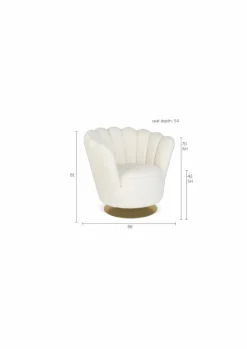 Zuiver Sessel-Lounge Sessel Mothers all Shells Weiß