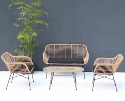 Loungemöbel-Sets| Lounge Set Tahiti 4tlg. Natur