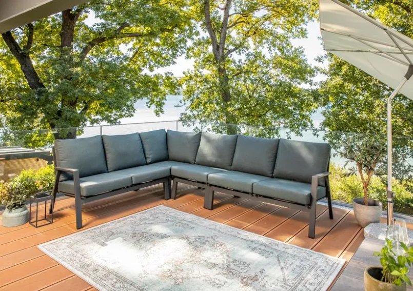 Loungesessel-Lounge-Element Lyon Petrol