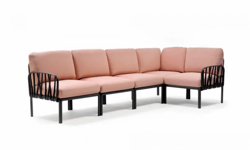 Nardi Loungemöbel-Sets-Loungemöbel Komodo 5 5tlg., Acryl Rosa