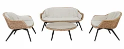 Loungemöbel-Sets| Loungemöbel Set Hummingbird 4tlg. Natur