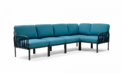 Nardi Loungemöbel-Sets-Loungemöbel Set, Komodo 5 5tlg., Sunbrella Blau