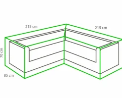 Schutzhüllen|Winza Outdoor Covers Lounge-Schutzhülle 215 x 70 x 215 cm Grau