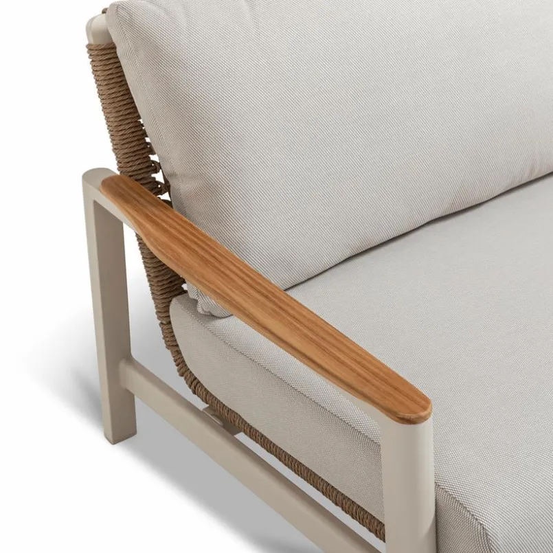 Loungesessel|Segarda Loungesessel Gestell aus Aluminium in Beige