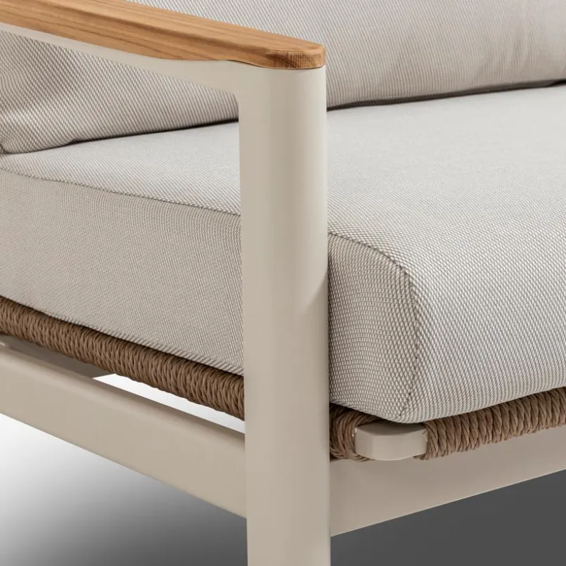 Loungesessel|Segarda Loungesessel Gestell aus Aluminium in Beige