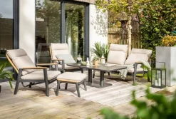 Gartenstühle|Gartensessel-Lounge-Sessel Salines Natur / Beige