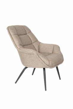 Sessel|Zuiver Loungesessel Thomas Brown Braun