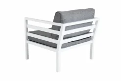 Loungesessel|Brafab Lounge-Sessel Weldon Weiß / Grau