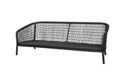 Cane-line Gartensofas|Loungesofas-Lounge-Sofa Ocean 3-Sitzer Schwarz