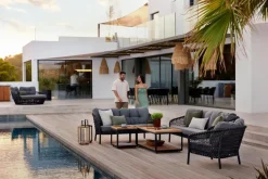 Cane-line Gartensofas|Loungesofas-Lounge-Sofa Ocean 3-Sitzer Schwarz