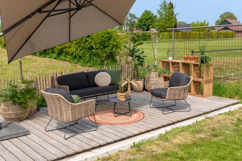 idyl Loungetische-Loungetisch Matur ⌀ 73 cm Anthrazit