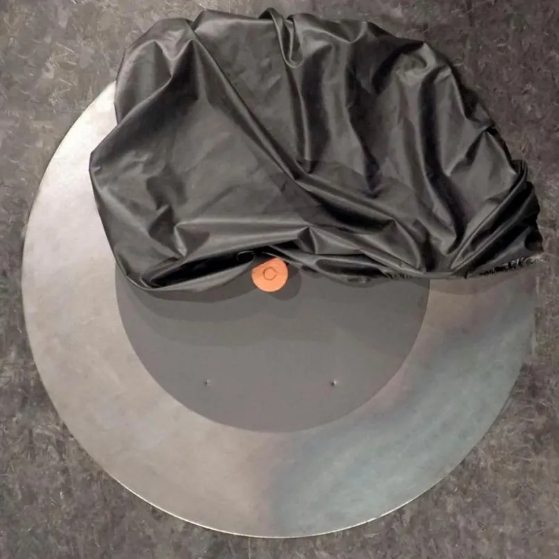 OFYR Grillzubehör-Löschabdeckel Schutzabdeckung Schwarz