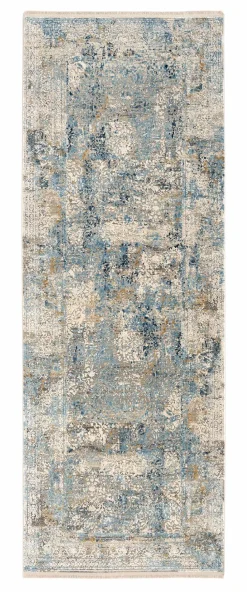 Vintage Teppiche|Moderne Teppiche-Läufer Farina 80 x 300 cm Blau