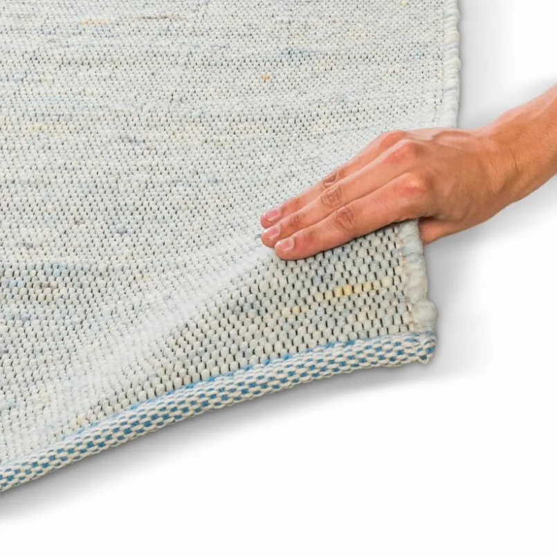 Natur(Look) Teppiche|TISCA Läufer Loft 70 x 300 cm Blau