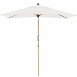 Doppler Sonnenschirme-Marktschirm Alu Wood 140 x 200 cm Beige