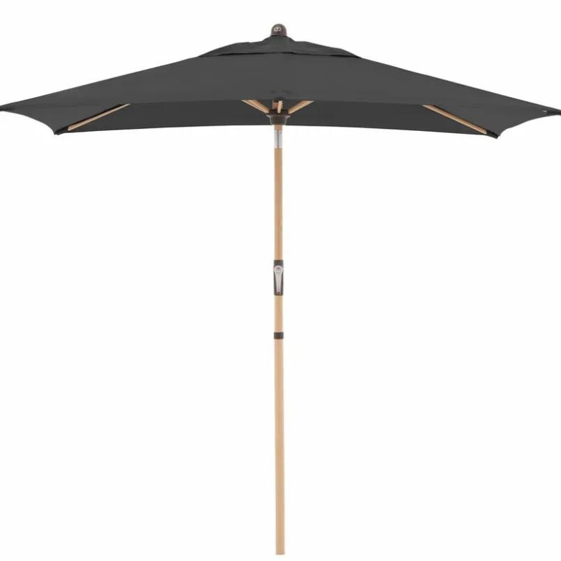 Sonnenschirme|Doppler Marktschirm Alu Wood 140 x 200 cm Anthrazit