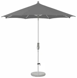 Sonnenschirme|Glatz Marktschirm Alu Twist Ø 300 cm Dunkelgrau