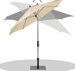 Sonnenschirme|Glatz Marktschirm Alu Twist Ø 300 cm Dunkelgrau