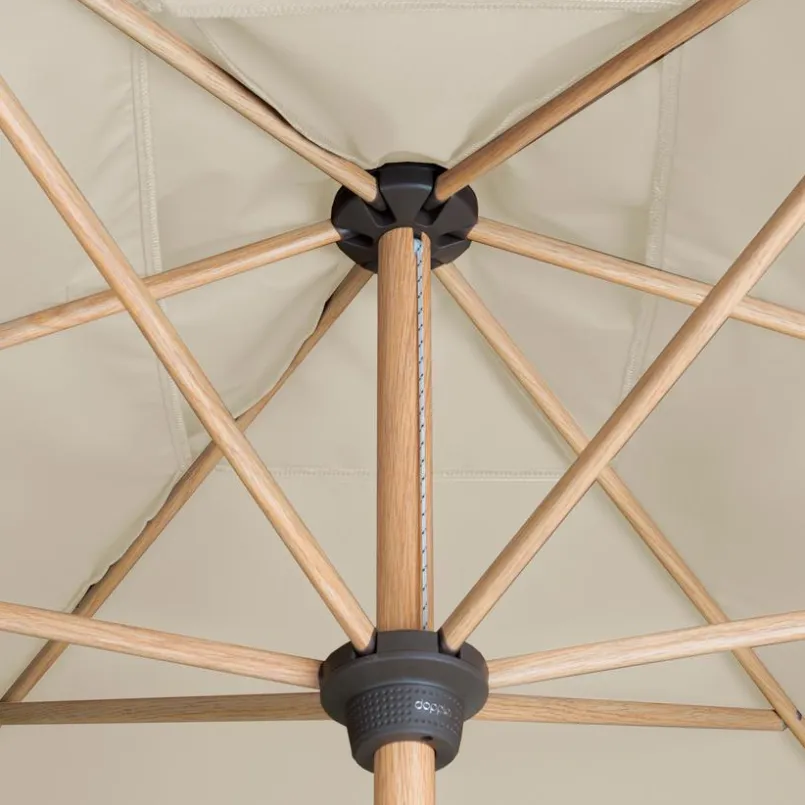 Sonnenschirme|Doppler Marktschirm Alu Wood ø 350 cm Beige