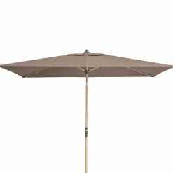 Doppler Sonnenschirme-Marktschirm Alu Wood 200 x 300 cm Braun