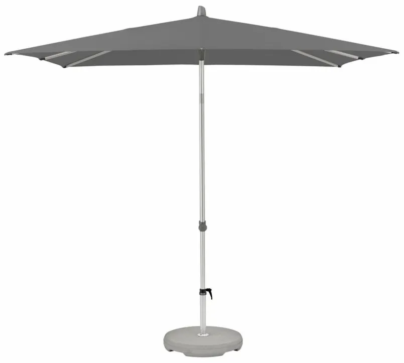 Sonnenschirme|Glatz Marktschirm Alu-Smart 250 x 200 cm Dunkelgrau