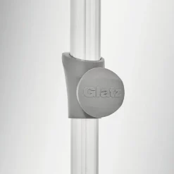 Sonnenschirme|Glatz Marktschirm Alu-Smart 210 x 150 cm Hellgrau