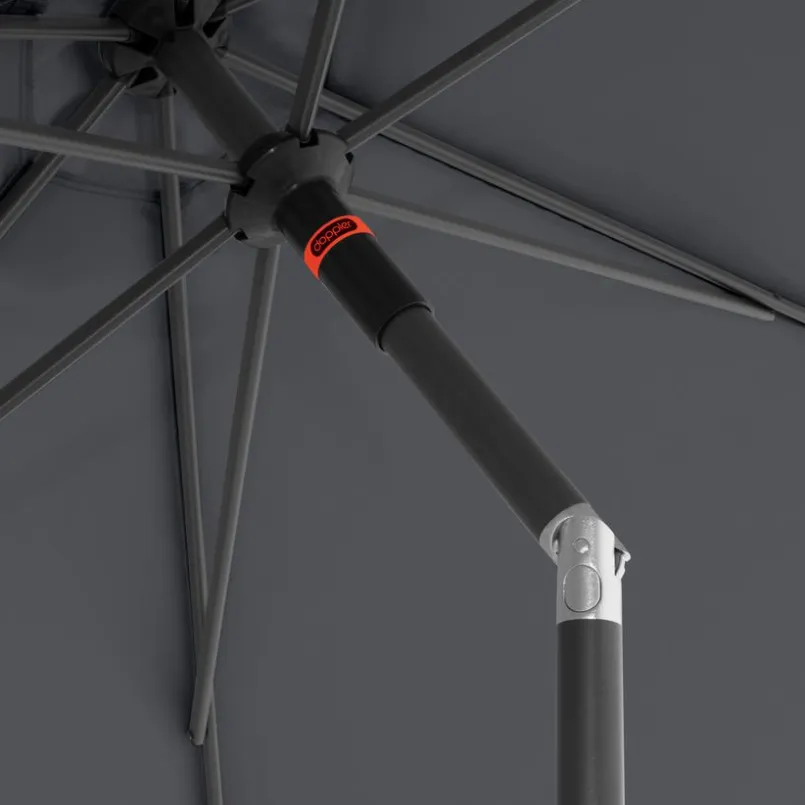 Sonnenschirme|Doppler Marktschirm Push Up Ø 300 cm Anthrazit