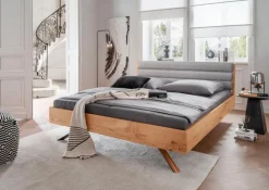 Betten|G+K Massivholzbett BE-0824 200 x 200 cm Wildeiche