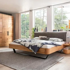 Betten|MAISON Massivholzbett Omaha 180 x 200 cm Wildeiche