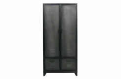 Garderobenschränke|Kommoden-Mehrzweckschrank Locker Schwarz