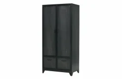 Garderobenschränke|Kommoden-Mehrzweckschrank Locker Schwarz