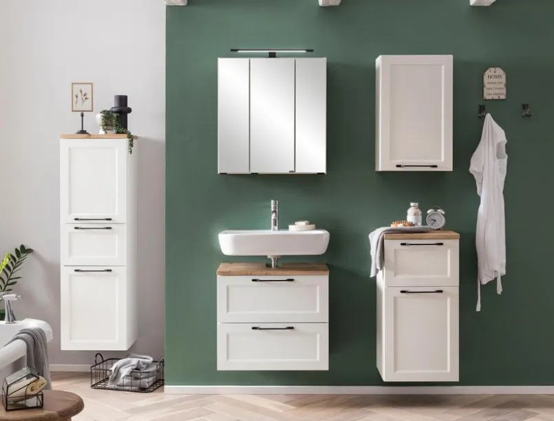 Badschränke|Held-Möbel Midischrank Brixen Weiß